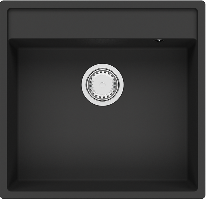 Гранітна мийка Fabiano Cubix 53x50 см Antracit (8221.201.0950)