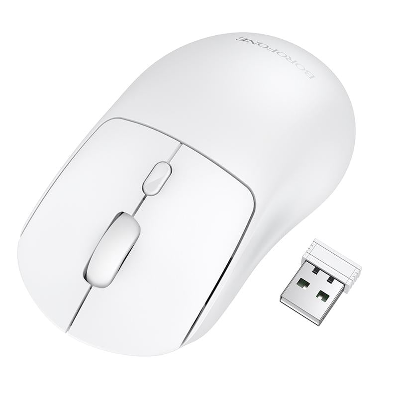Маніпулятор миша Borofone BG151 Cielo dual-mode wireless mouse White (6941991127694)