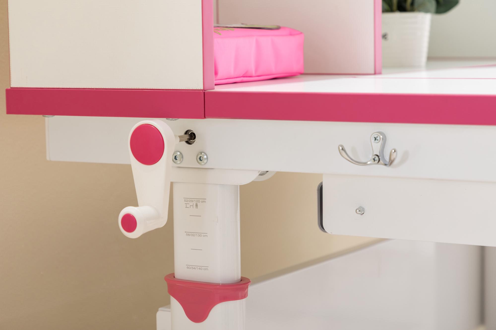 Парта детская регулируемая GT Racer DS-1603 Pink - фото 8