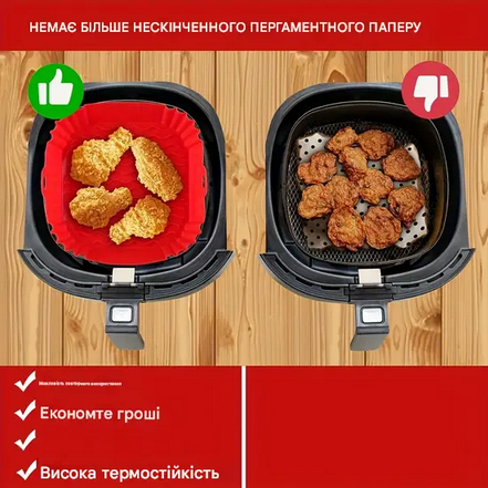 Форма силиконовая для аэрогриля мультипечи ребриста 21 см - фото 4 Форма силиконовая для аэрогриля мультипечи ребриста 21 см - фото 4