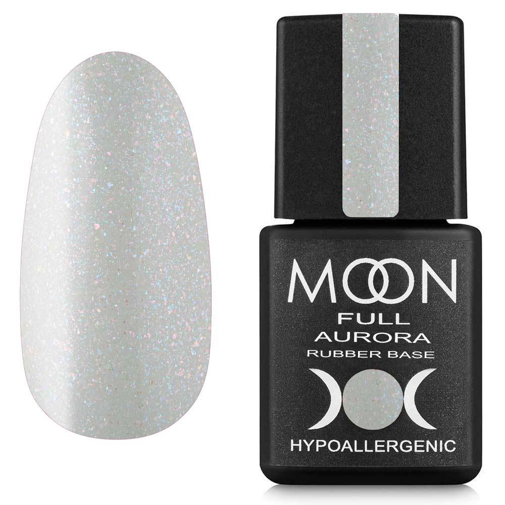 Базовое покрытие цветное Moon Full Rubber Base Aurora №2004 8 мл