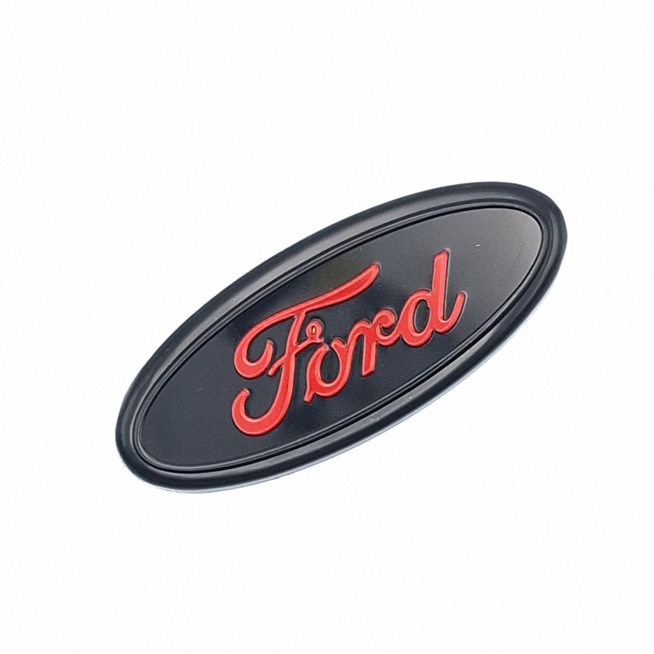 Эмблема руля Ford Черный/Красный 58х24 мм (2095166822)