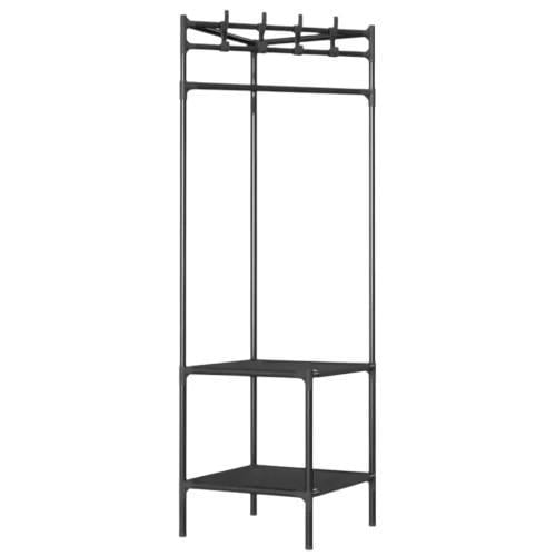 Стеллаж угловой для одежды Corner Rack 180х45х45 см Черный (VI7456)