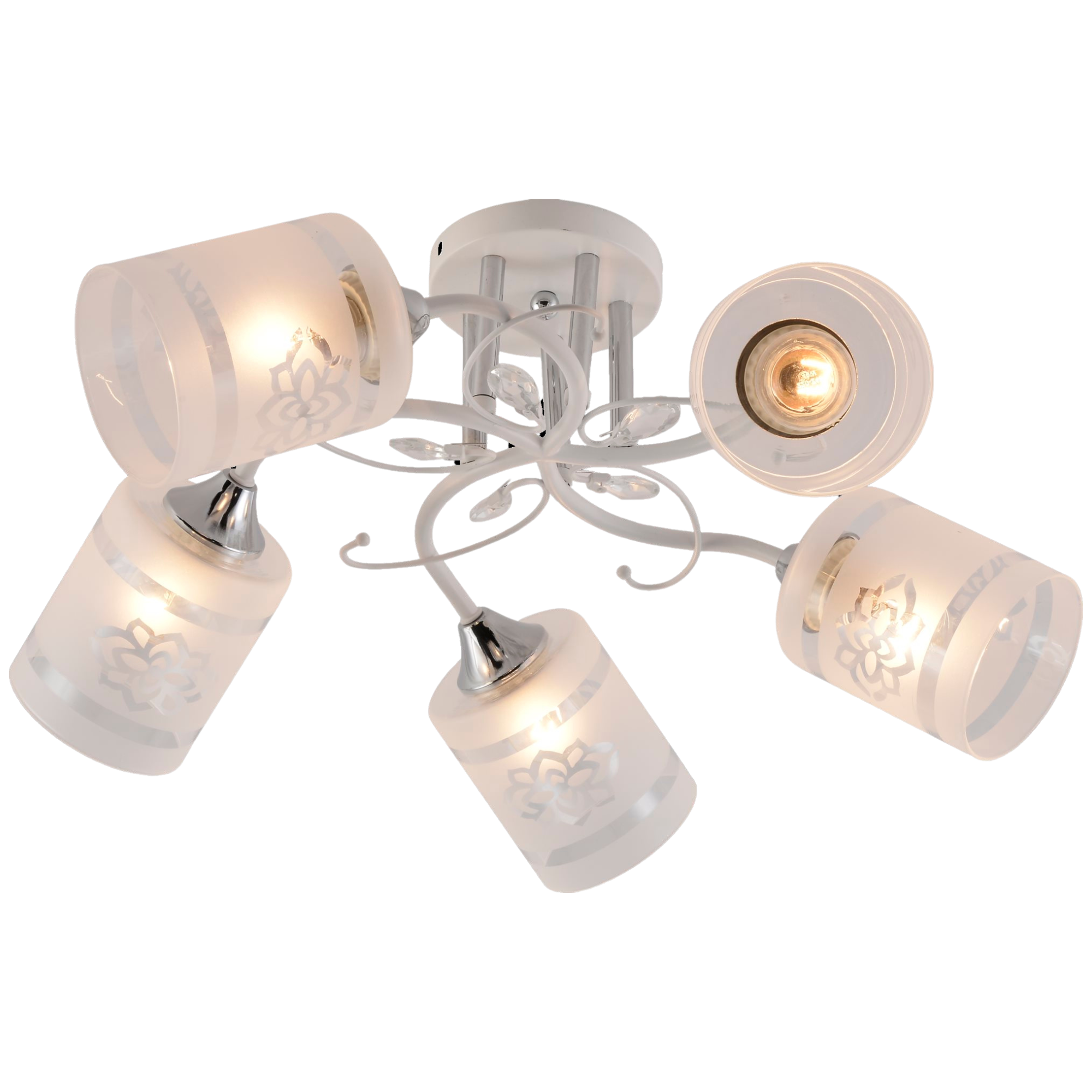 Люстра в гостиную Valeso V XA1524B/5 WH+CR (000041190)