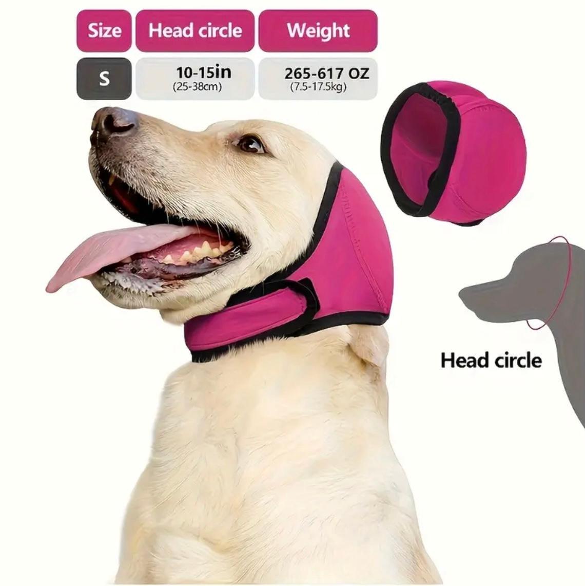 Наушники для собак от шума/взрывов/воды M Pink (29851129) - фото 7