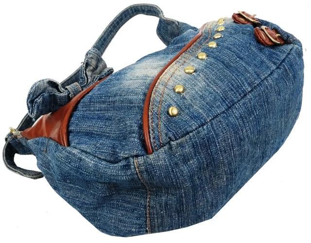 Сумка джинсова Fashion jeans bag Синій (sposupe255_Jeans8031) - фото 2