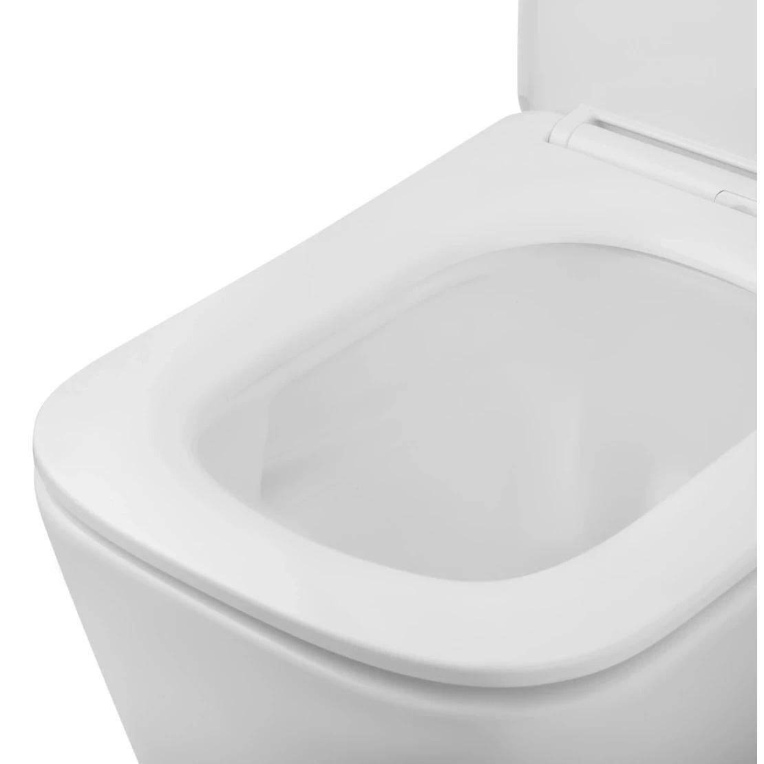 Унитаз подвесной Kroner Eifel WHI483429 Tornado безобедочный с сиденьем Slim Duroplast 300х346 мм Белый (KE483429WHIT) - фото 5 Унитаз подвесной Kroner Eifel WHI483429 Tornado безобедочный с сиденьем Slim Duroplast 300х346 мм Белый (KE483429WHIT) - фото 5