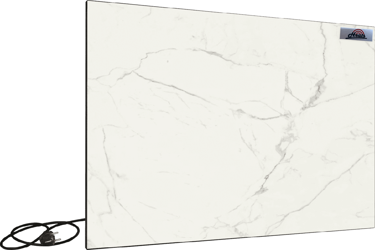 Обогреватель керамический электрический панельный Heats 700 Oro с терморегулятором Белый мрамор (2656552786) Обогреватель керамический электрический панельный Heats 700 Oro с терморегулятором Белый мрамор (2656552786)