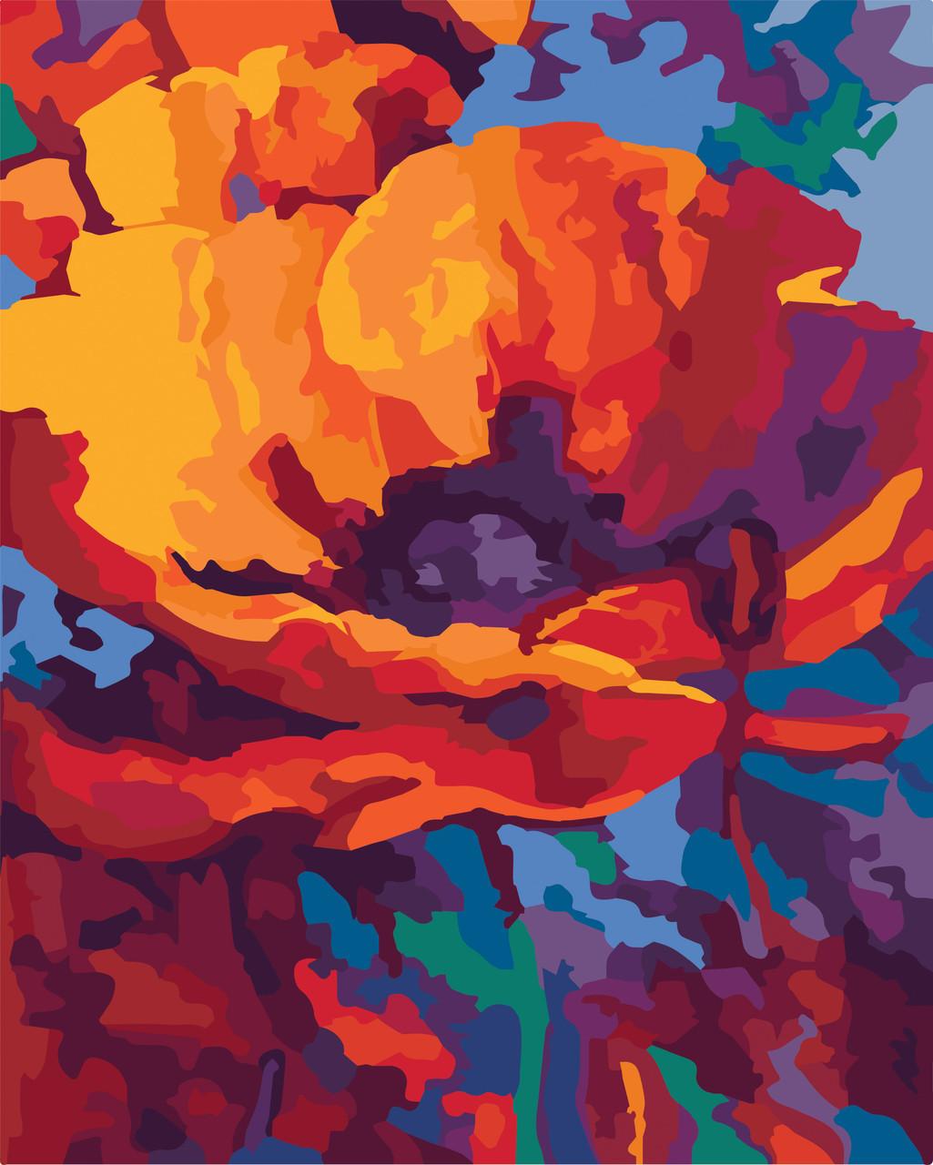 Картина по номерам Идейка Яркий мак 40x50 см (skl-КНО2040)