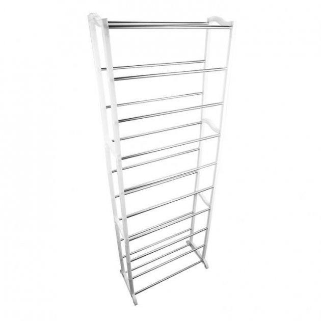 Полиця для взуття UKC Amazing Shoe Rack на 30 пар 50х24х140 см Білий - фото 2