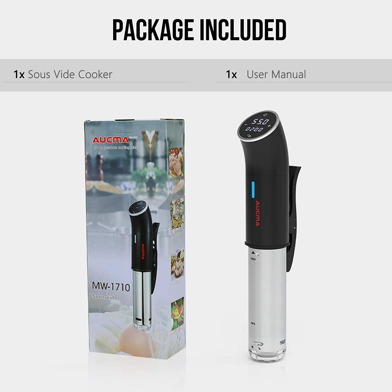 Циркулятор AUCMA Sous Vide Precision Cooker з точним контролем температури - фото 10