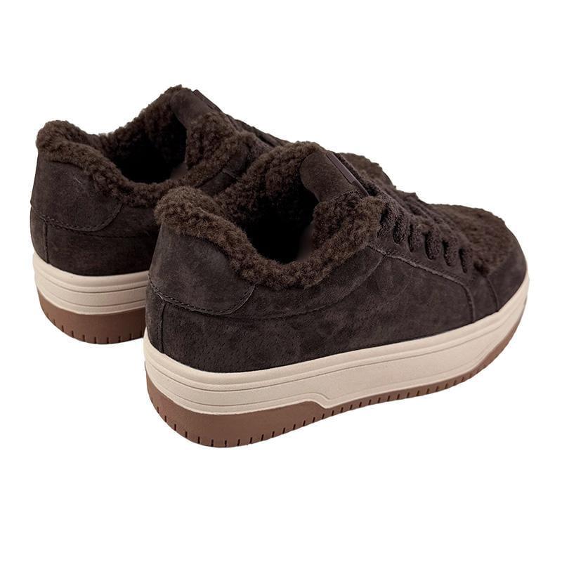 Кеди жіночі замшеві на шнурівці 9066-4 p. 37 23,5 см Коричневий - фото 4 Кеди жіночі замшеві на шнурівці 9066-4 p. 37 23,5 см Коричневий - фото 4