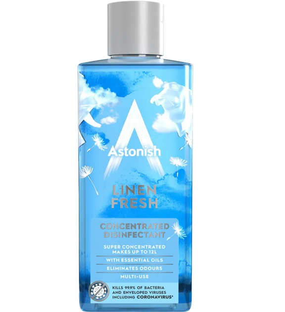 Концентрат для дезинфекции и ароматизации поверхностей Astonish Linen Fresh 300 мл (26436088)
