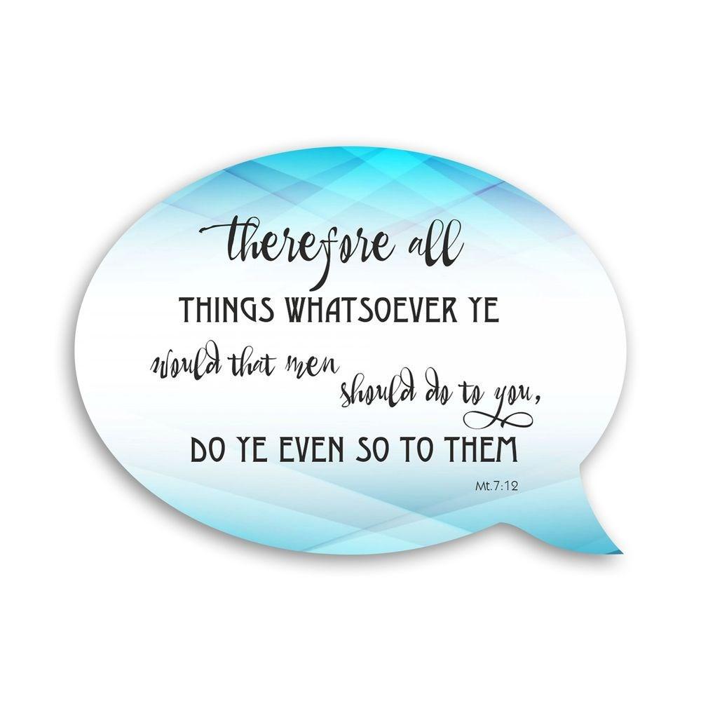 Магнит-выслов деревянный "Therefore all things" (хрмв0014а)