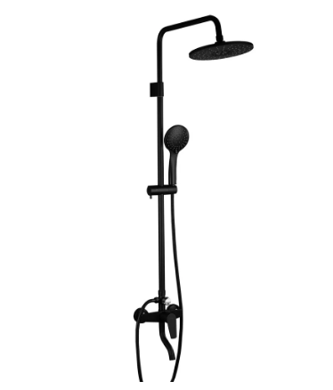 Душова система Frap F2429 латунний корпус 3 функції d 35 мм Чорний