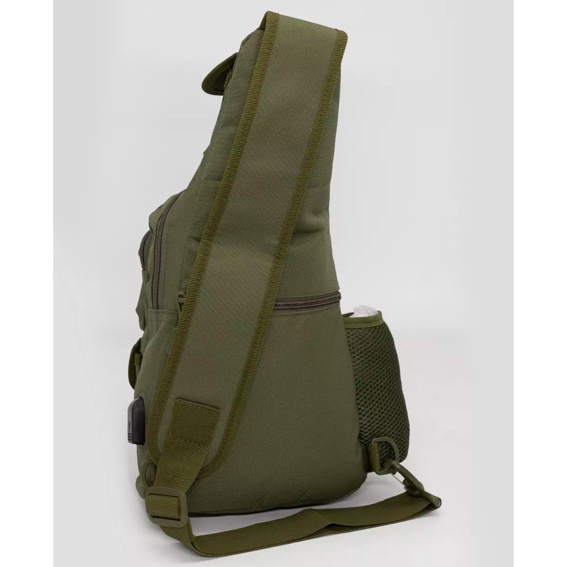 Сумка через плечо однолемковая Хаки (449767) - фото 9 Сумка через плечо однолемковая Хаки (449767) - фото 9