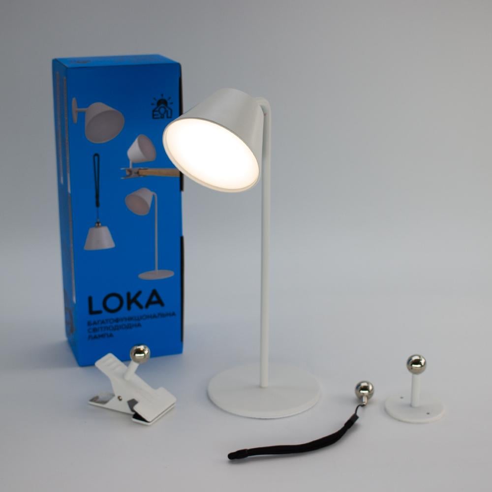 Лампа светодиодная LOKA 3 Вт сенсорная с аккумулятором Белый (10443-2)