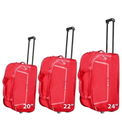 Сумка на колесах Stenson R92546 Sonnet 20/24/28" 3 шт. Red (581111) - фото 2