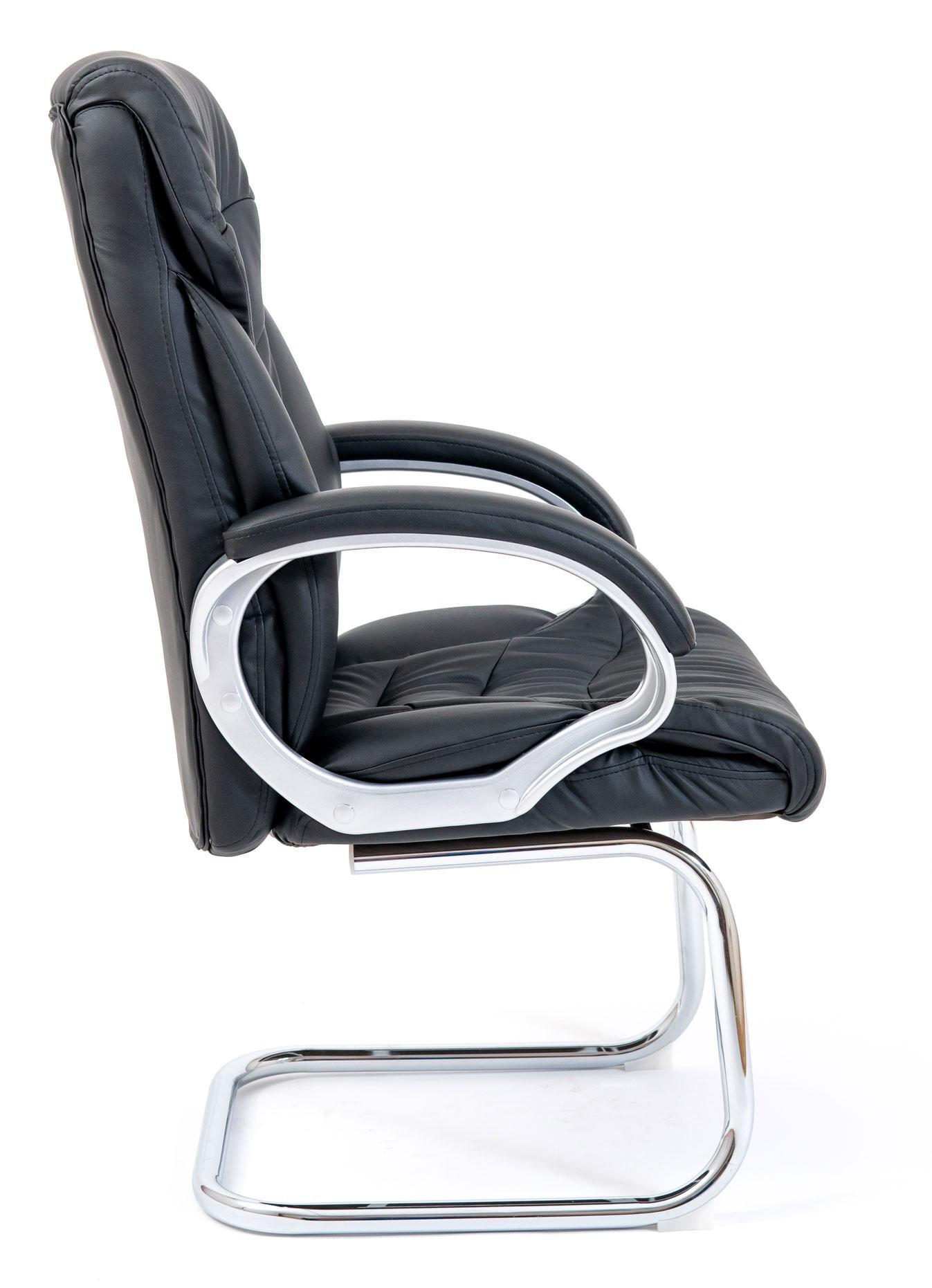 Кресло офисное компьютерное Cagliari Fly 2300 Хром CF Черный - фото 3