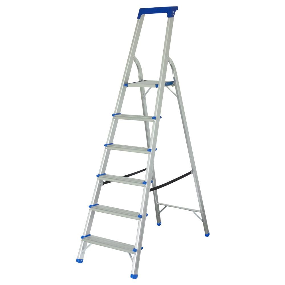 Стремянка алюминиевая Sigma 6 ступеней 1,80м (5036644) - фото 1 Стремянка алюминиевая Sigma 6 ступеней 1,80м (5036644) - фото 1