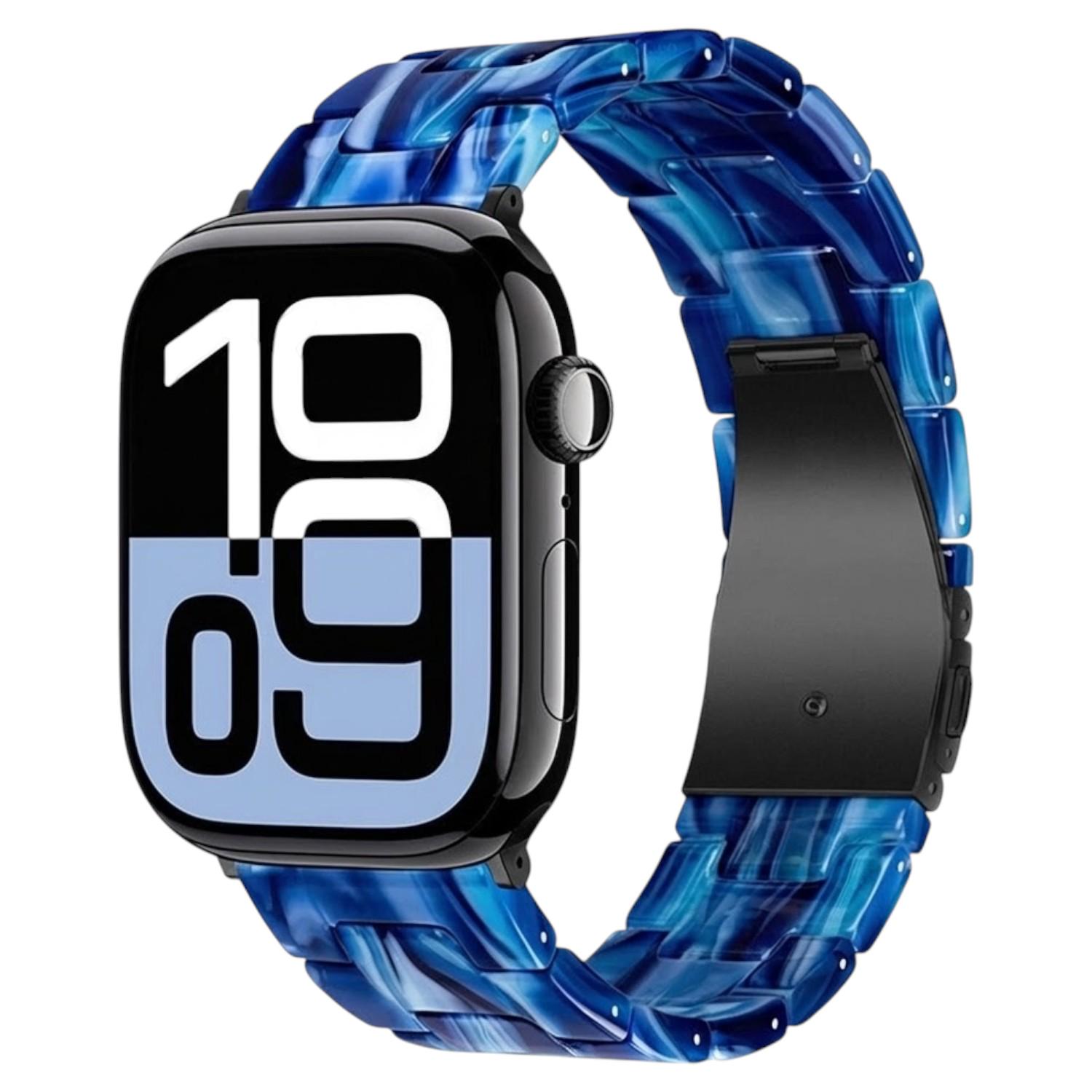 Ремінець Hoco WA36 Elegant series для смарт-годинників смола/метал регульований Синій (31232655)