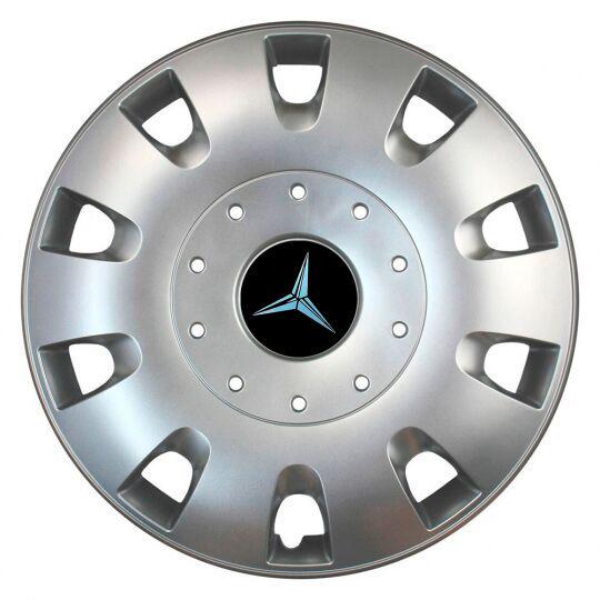 Автомобильные колпаки SKS 401 R16 с логотипом Mercedes 4 шт. Серебристый