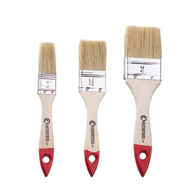 Пензлі малярні флейцеві Intertool KT-1003 3 од.