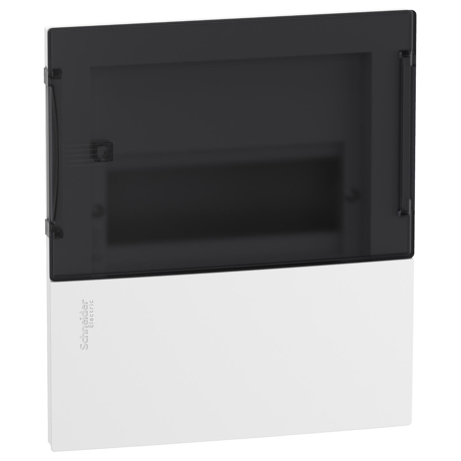 Щит врезной Schneider Electric Resi9 Mini Pragma 8 модулей с дымчатой дверью (MIP22108S)