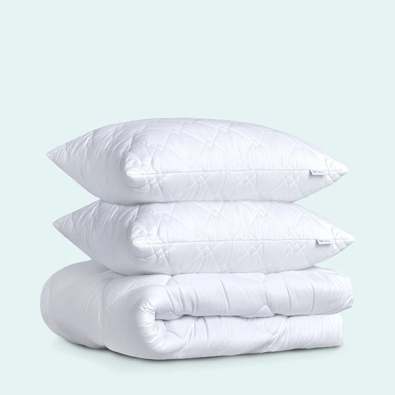 Набор одеяло с подушками IDEIA Classic 200x220/50x70 см Белый (28092516) - фото 1 Набор одеяло с подушками IDEIA Classic 200x220/50x70 см Белый (28092516) - фото 1