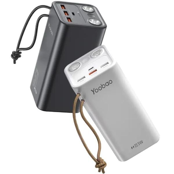 Повербанк Yoobao H5 SCP 22,5W PD20W PD Type-C 50000 mAh White - фото 4