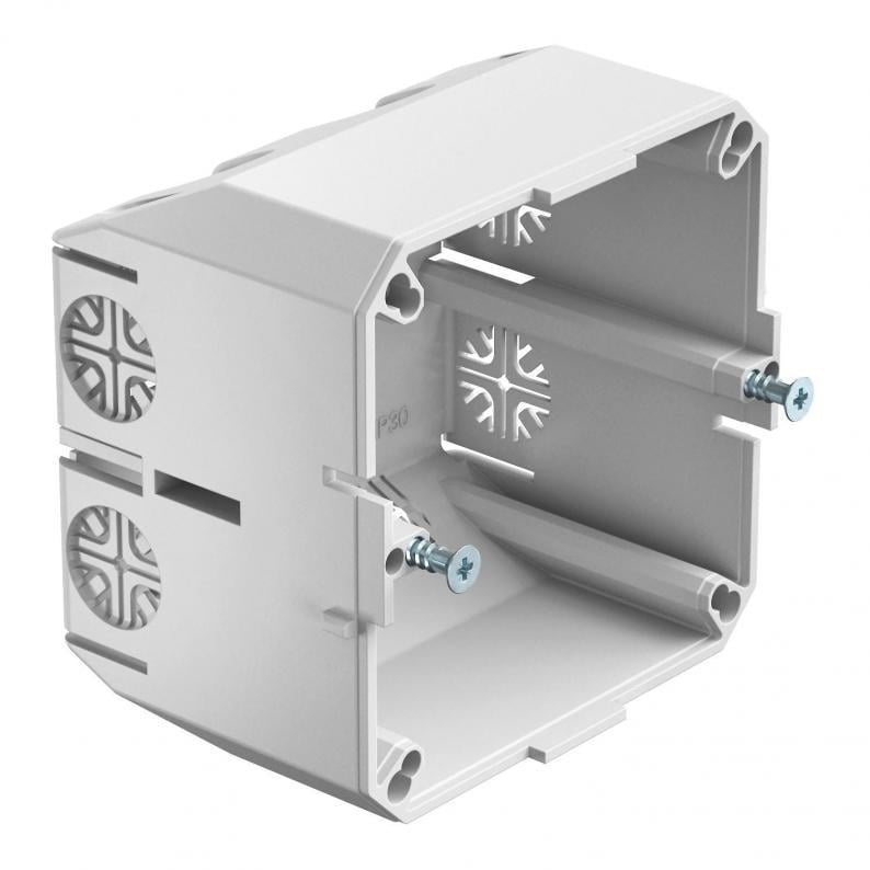 Коробка монтажна OBO Bettermann 71x71x57 мм для коробу WDK тип 2390 ПВХ Сірий (6023207)
