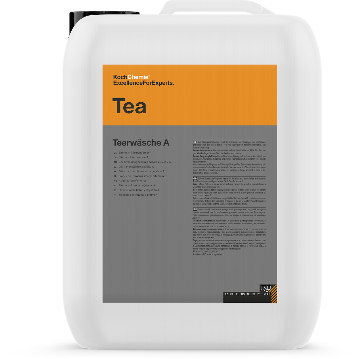Очиститель битума и смол Koch-Chemie Teerwasche A Tea 10 л