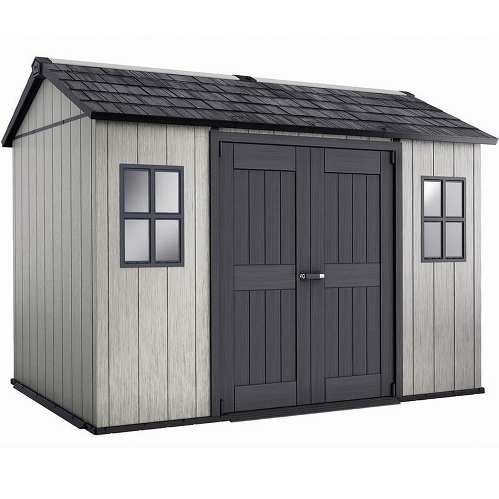 Домик садовый Keter Oakland 1175 Sd 350х229 см Коричнево-серый/Антрацитовый (230456)