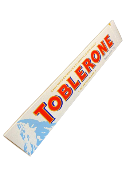 Белый швейцарский шоколад Toblerone с медово-миндальной нугой 100 г