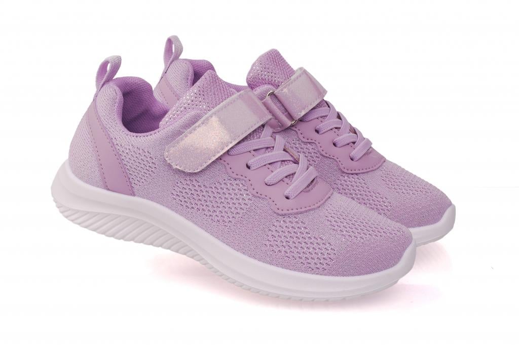 Кроссовки для девочек 2406 в сетку р. 36 Сиреневый