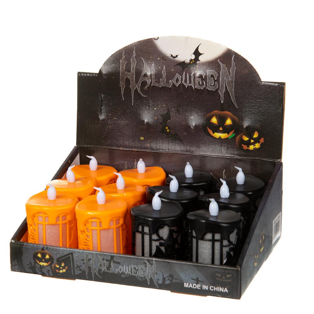 Декор на Хеллоуин Elisey Свечи оранжевый 12 шт. Черный (8811-019)