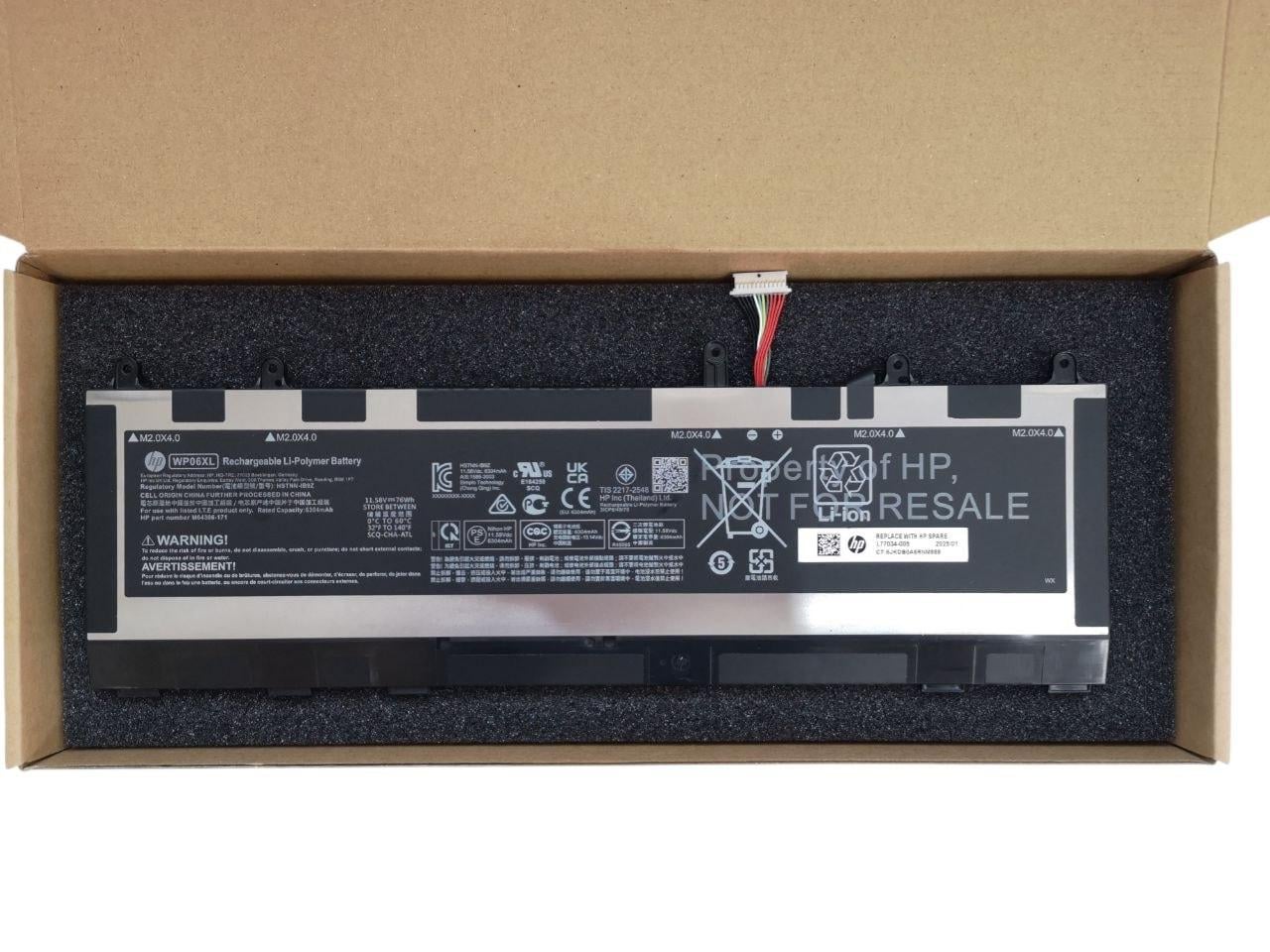 Аккумулятор для HP EliteBook 830/835/840/845 G9/G10/860/865 G9/G10/G11/x360 1040 WP06XL 6304 mah 76Wh (000014211)