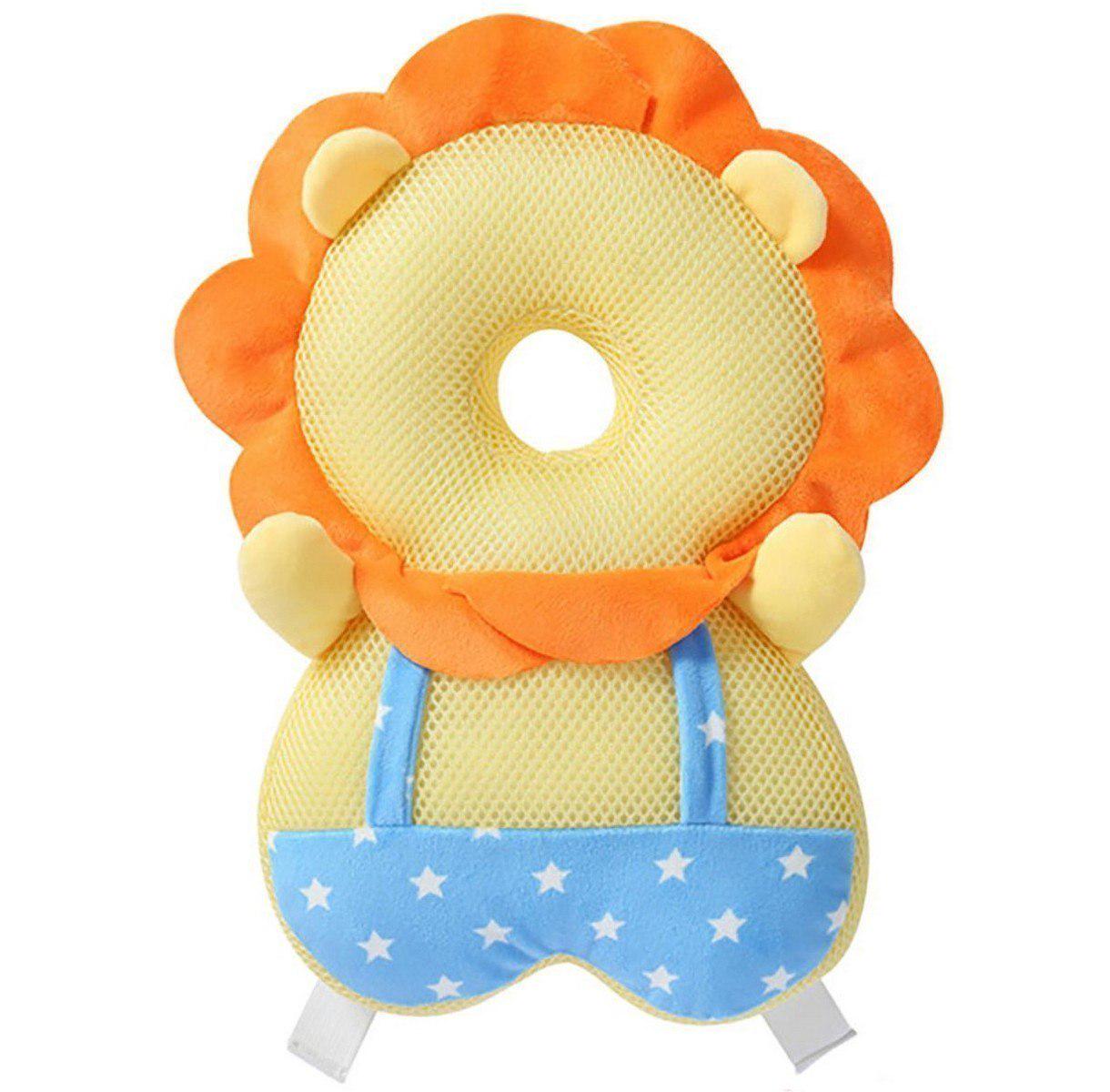 Подушка захисна Лев для голови та спини малюка Жовтий (142617)