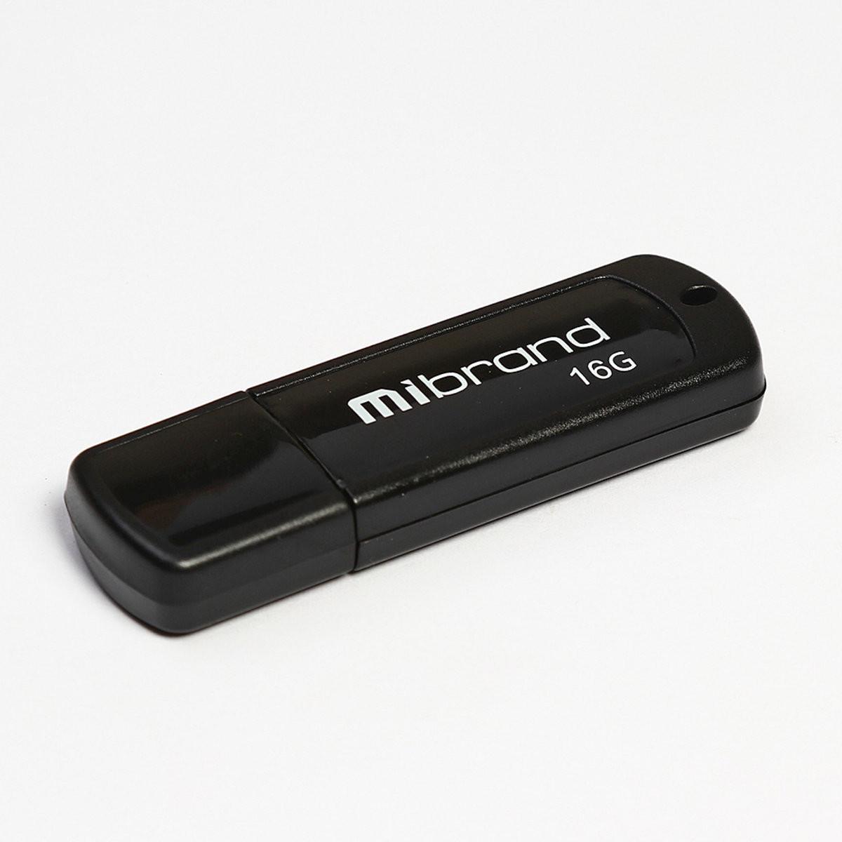 Flash Mibrand USB 2.0 Grizzly 16Gb Black (29caa1-15486) - фото 1