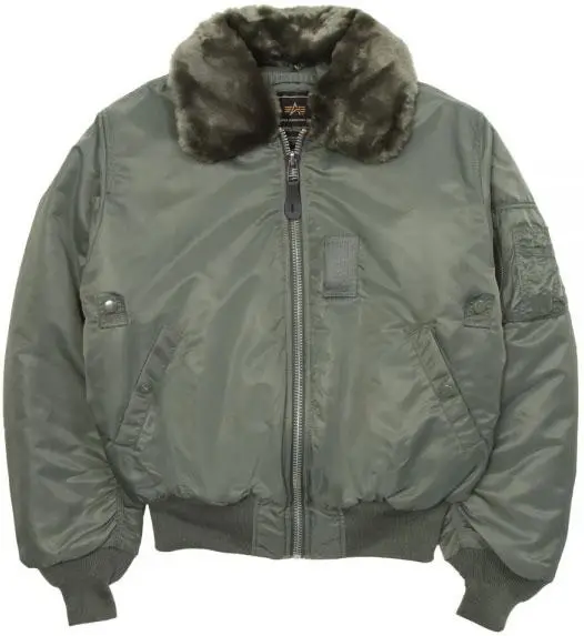 Бомбер Alpha Industries B-15 Flight Jacket S Sage Green (MJB23010C1SS) - фото 1