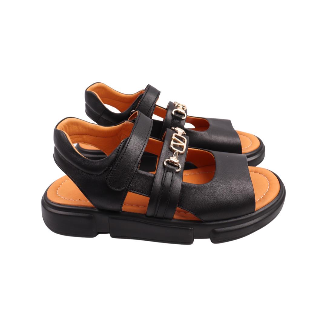 Босоножки женские Mario Muzi из кожи р. 37 Черный (668-22LBC)