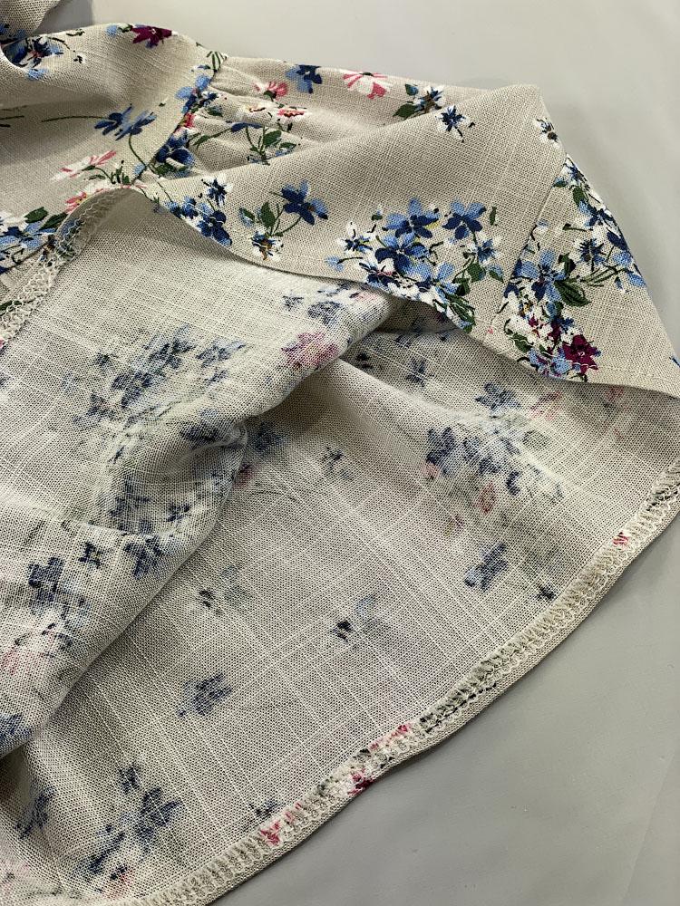 Платье для девочки Mevis Цветочки 4968-01 134 см Серый - фото 7