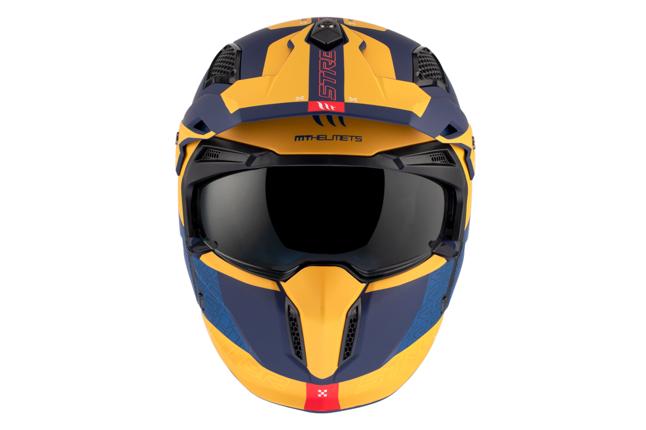 Мотошлем MT HELMETS Streetfighter SV S Totem C3 ECE2206 L Matt Yellow (26613) - фото 3