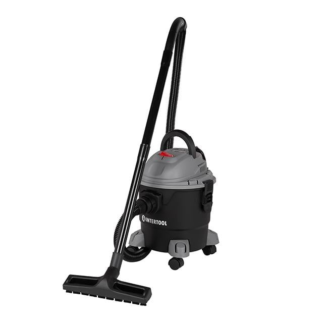 Пылесос строительный Intertool 1 кВт бак 15 л пластик 17кПа (DT-1015) Пылесос строительный Intertool 1 кВт бак 15 л пластик 17кПа (DT-1015)