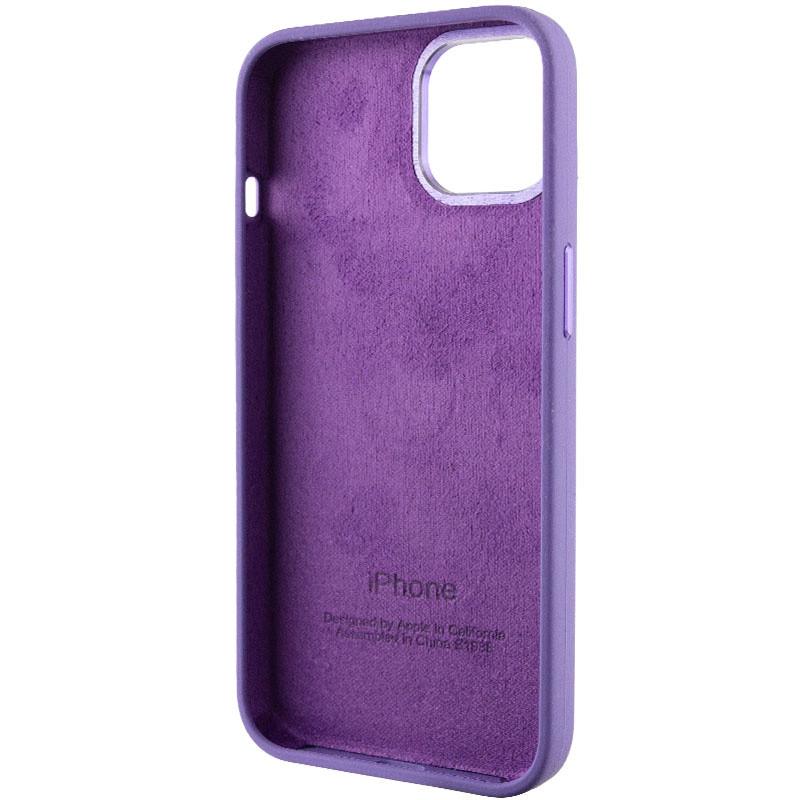 Протиударний чохол Silicone Case Metal Buttons (AA) для Apple iPhone 14 (6.1") Фіолетовий / Iris - фото 5