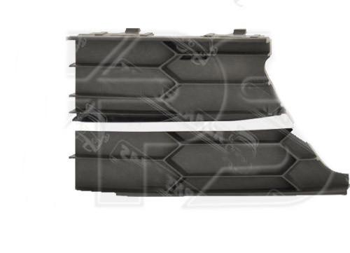 Решетка бампера AVTM Skoda Superb 13-15 правая внутр Черный +хром молдинг (186417914)