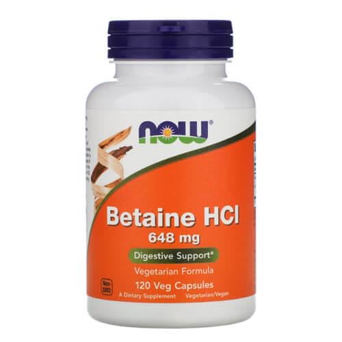Бетаин NOW Betaine HCL 648 мг 120 veg capsules (NOW-02938) Бетаин NOW Betaine HCL 648 мг 120 veg capsules (NOW-02938)