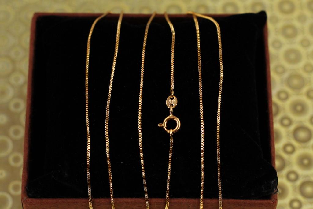 Цепь Xuping Jewelry Жгут 35 см 1 мм Золотистый (2448949545)