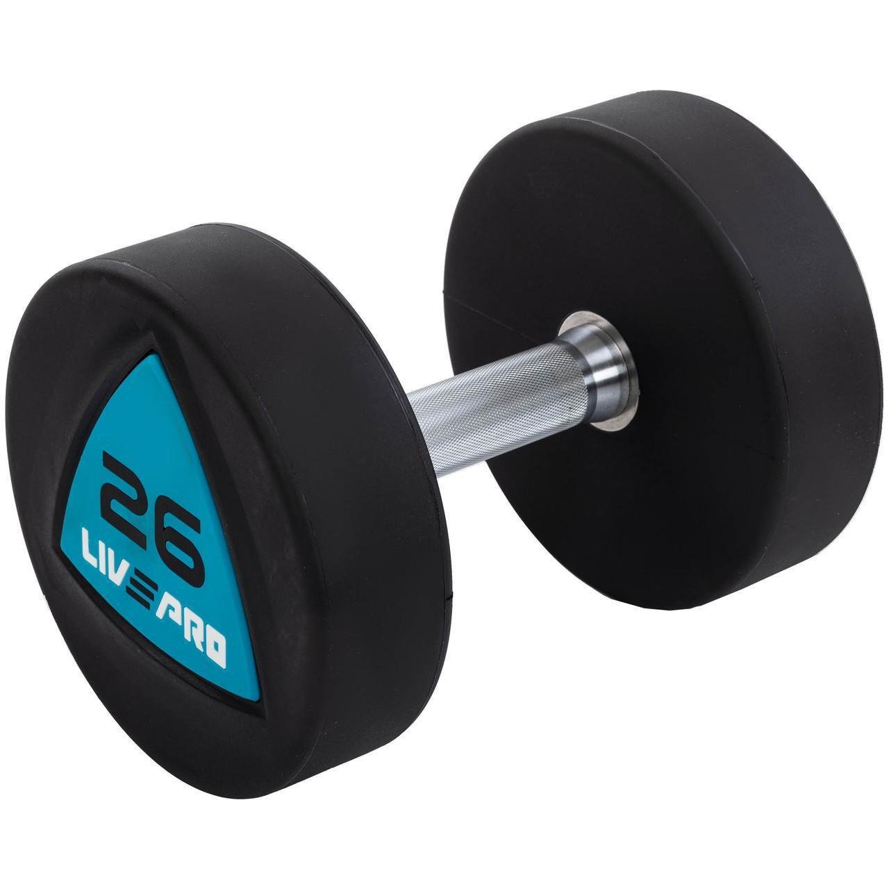 Гантели цельные LiveUp LP8002-26 с полиуретановым покрытием 2 шт. (2532856152)