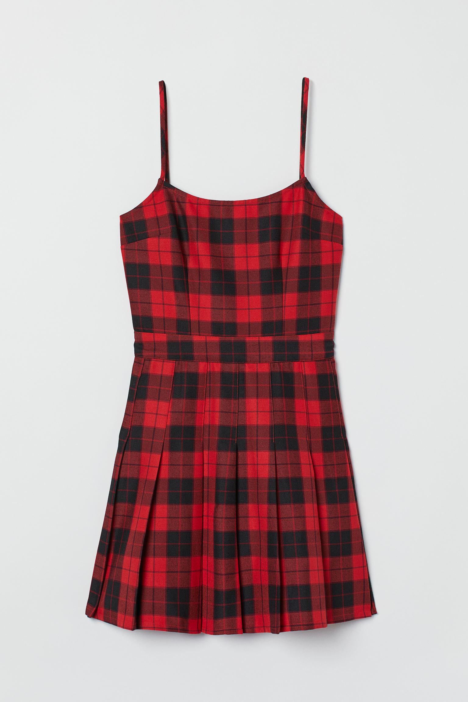 Сукня H&M Клітинка р. 36 Червоно-чорний (S2907987180)